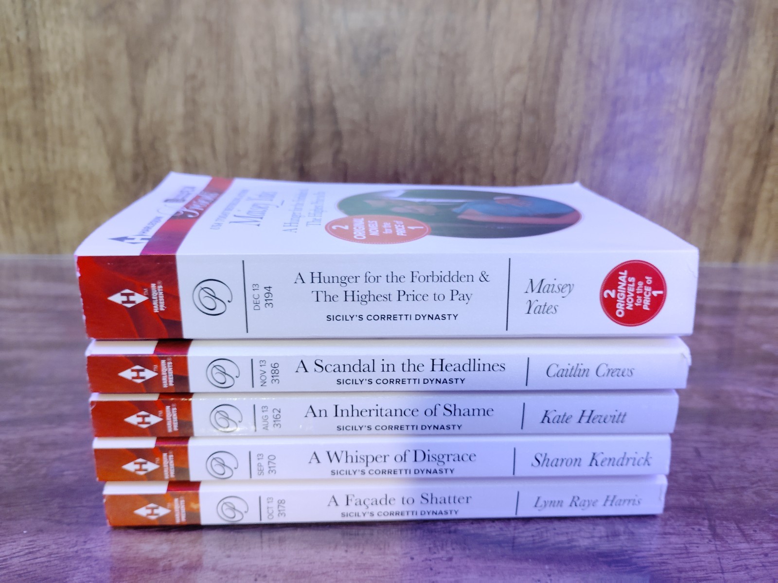 Lot 5 Harlequin Presents Sicily’s Corretti Dynasty Series PB Mixed Authors