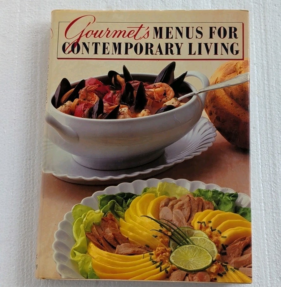 Gourmet’s Menus for Contemporary Living (1985, Hardcover) Knopf Cookbook