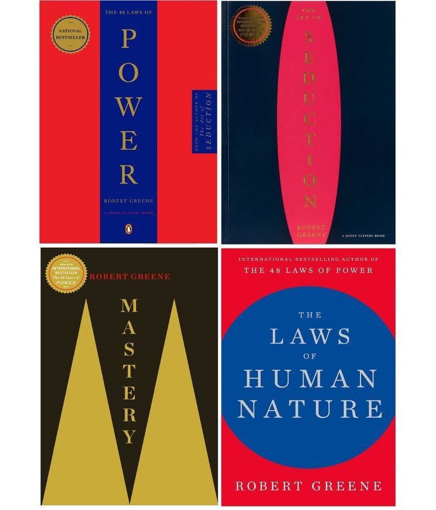Robert Greene 4 Books Collection Set (The 48 Laws Power, Mastery, Seduction,War)