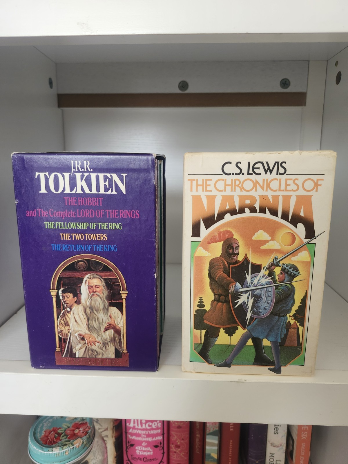 LOTR Box Set 1982 and Chronicles of Narnia Box Set 1978 Vintage Books