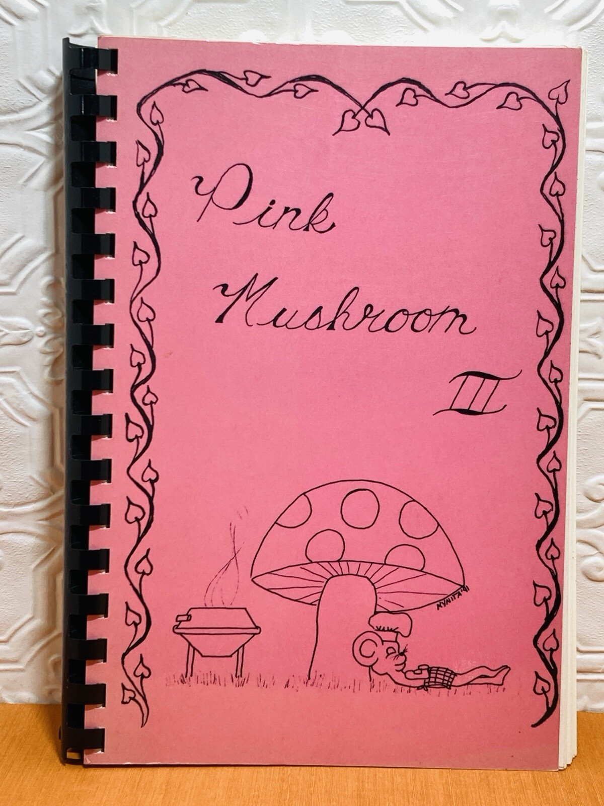 Vintage Cookbook Pink Mushroom III Memorial Hospital of Southern Oklahoma 1991