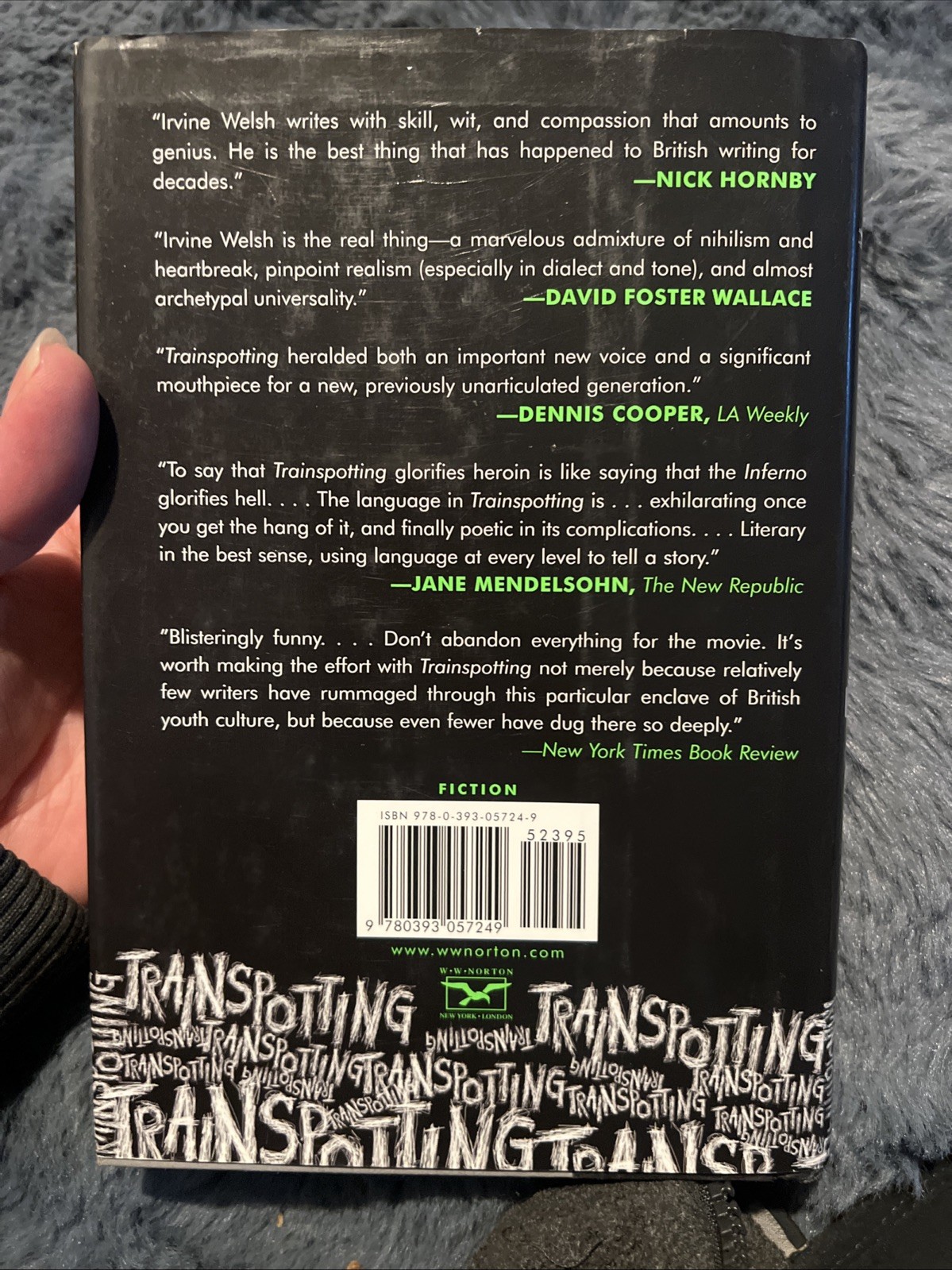 Trainspotting by Irvine Welsh First US Edition THUS Print Hardcover 2002 B-226