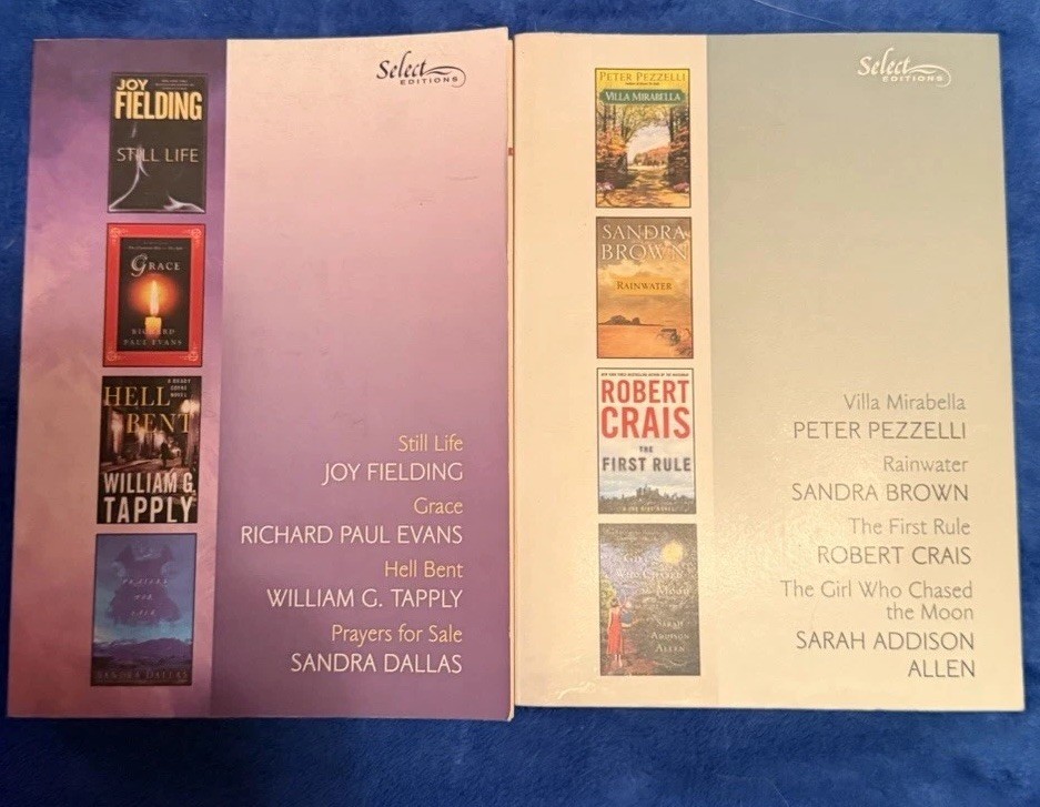 Lot Of 2 Reader’s Digest Select Editions, Paperbacks Books Mix Random